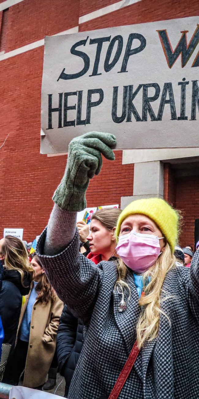 Protestas en contra de la guerra bélica