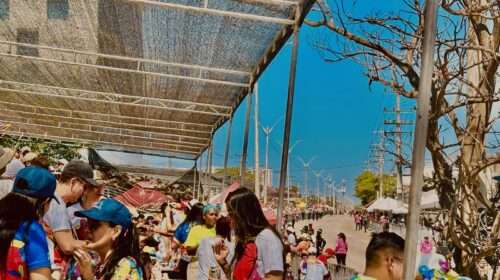 La perspectiva de un Sábado de Carnaval en la Vía 40 desde el palco- Foto: Camila Paternina