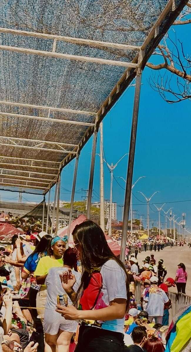 La perspectiva de un Sábado de Carnaval en la Vía 40 desde el palco- Foto: Camila Paternina