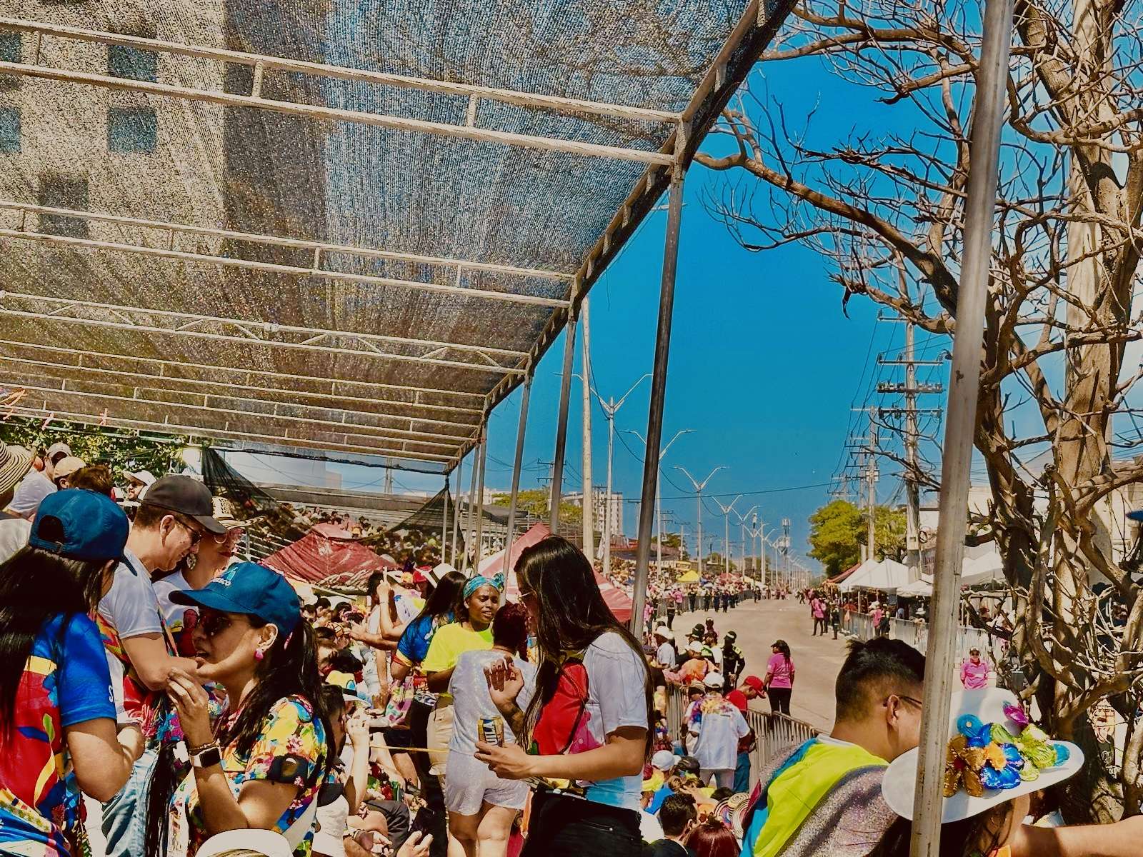 La perspectiva de un Sábado de Carnaval en la Vía 40 desde el palco- Foto: Camila Paternina